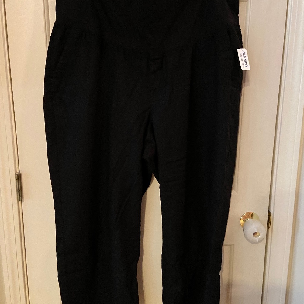 Linen maternity pants